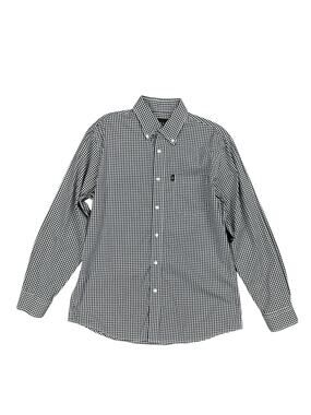 Texas Standard Gingham Checkered Long Sleeve Button Down — Size Medium